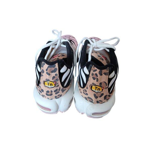 Unique Nike Air Max Plus Women’s Size 10 Pink/Black Animal Print - Picture 5 of 8